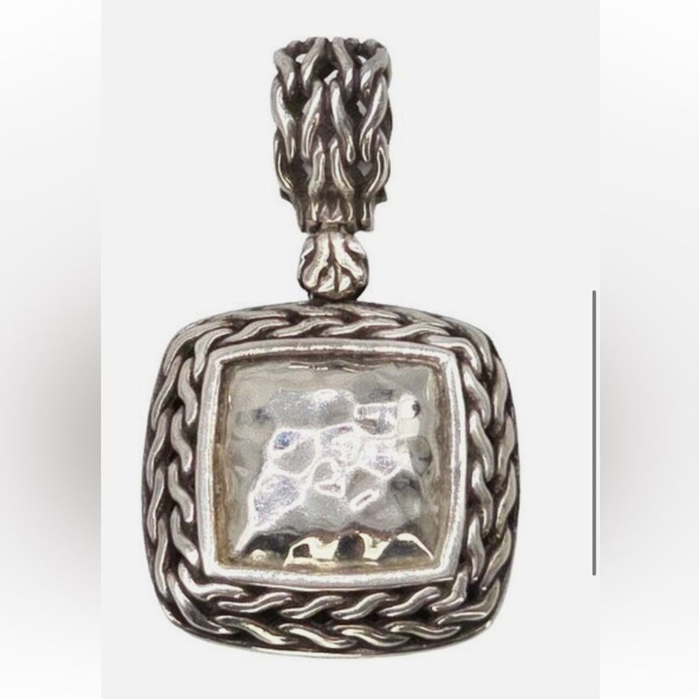 Authentic John Hardy Sterling Silver Palu Pendant Enhancer